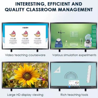 Smart Interactive Whiteboard 65", 75", 86" Interactive Flat Panel For Education