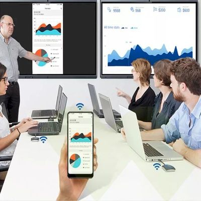 4K Smart Interactive Flat Panel DP Conference LCD Capacitive Touchscreen